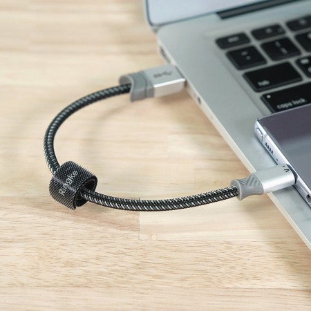 Cablu de Date USB la Type-C 20cm - Ringke - Gray