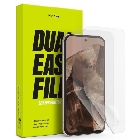 Folie pentru Google Pixel 8a (set 2) - Ringke Dual Easy Full - Clear