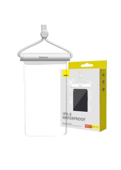 Husa Waterproof IPX8 pentru Telefon 7.2, Baseus, Moon White