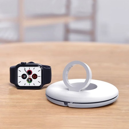 Incarcator Wireless pentru Apple Watch 1 / 2 / 3 / 4 / 5 - Baseus BS-W511R (ACSLH-02) - White