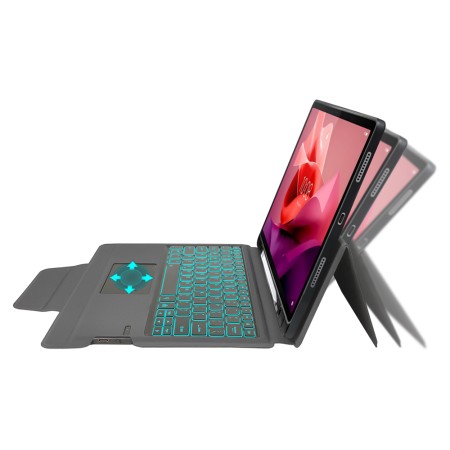 Husa cu Tastatura pentru Lenovo Tab P12 - Techsuit KeyTab Pro - Black