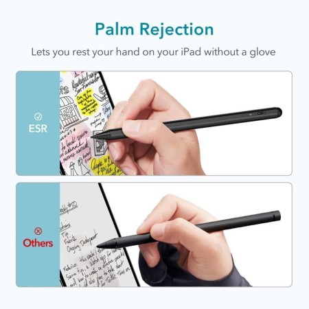 Stylus pen pentru iPad cu functia Palm Rejection - ESR Stylus Pen Digital - Black