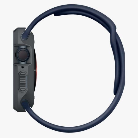 Husa pentru Apple Watch 4 / 5 / 6 / SE / SE 2 / 7 / 8 / 9 (44mm/45mm) - Spigen Rugged Armor - Dark Grey