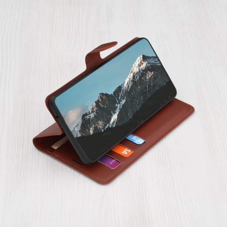 Husa pentru iPhone 16 - Techsuit Leather Folio - Brown