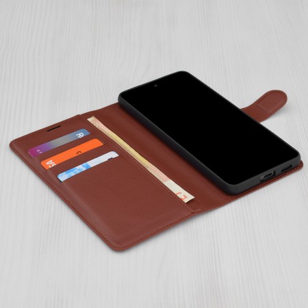 Husa pentru iPhone 16 - Techsuit Leather Folio - Brown