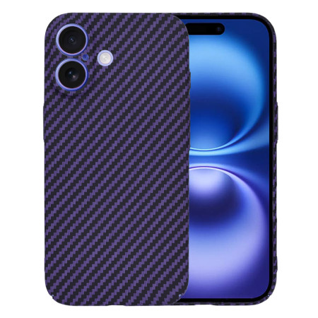 Husa pentru iPhone 16 - Premium CarbonFiber - Purple