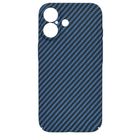 Husa pentru iPhone 16 - Premium CarbonFiber - Cyan