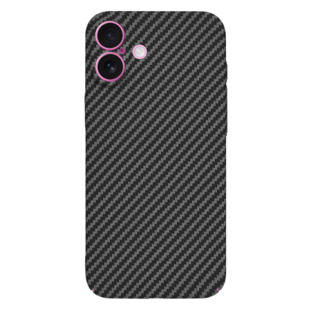 Husa pentru iPhone 16 Plus - Premium CarbonFiber - Black