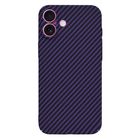 Husa pentru iPhone 16 Plus - Premium CarbonFiber - Purple