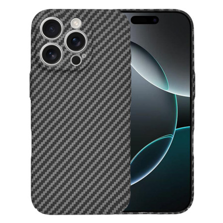 Husa pentru iPhone 16 Pro - Premium CarbonFiber - Black