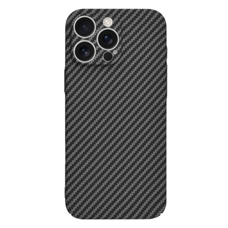 Husa pentru iPhone 16 Pro Max - Premium CarbonFiber - Black