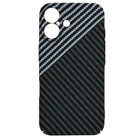 Husa pentru iPhone 16 - Premium CarbonFiber - Stealth Gray