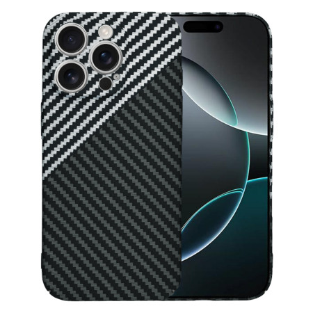 Husa pentru iPhone 16 Pro - Premium CarbonFiber - Stealth Gray