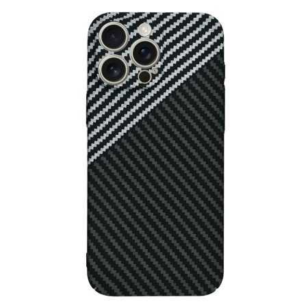 Husa Slim Carbon pentru iPhone 16 Pro Max - Protectie Premium FiberShell, Stealth Gray