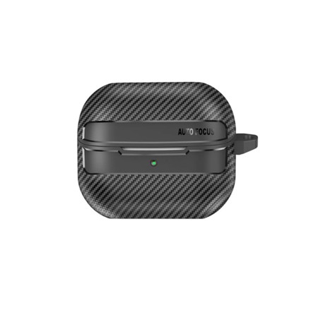 Husa pentru Samsung Galaxy Buds 3 / 3 Pro - Techsuit CarbonFiber - Black