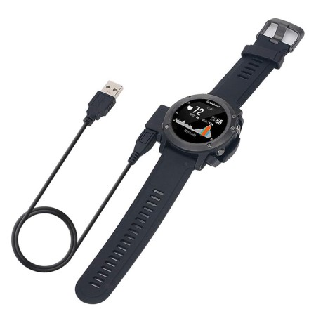 Incarcator pentru Garmin Fenix 3 / 3 HR / 3 Sapphire, USB, 1m - Techsuit (TGC5) - Black