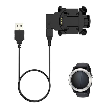 Incarcator pentru Garmin Fenix 3 / 3 HR / 3 Sapphire, USB, 1m - Techsuit (TGC5) - Black