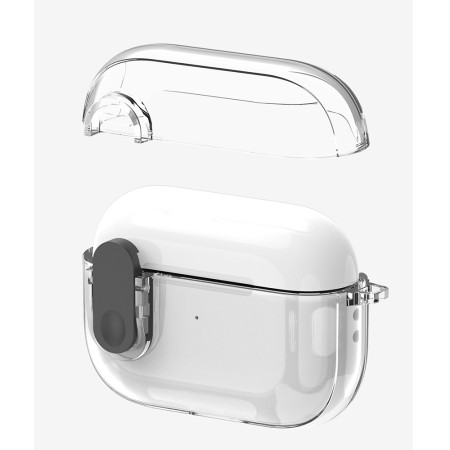 Husa pentru Apple AirPods 4 - Dux Ducis PECL Series - Clear Black