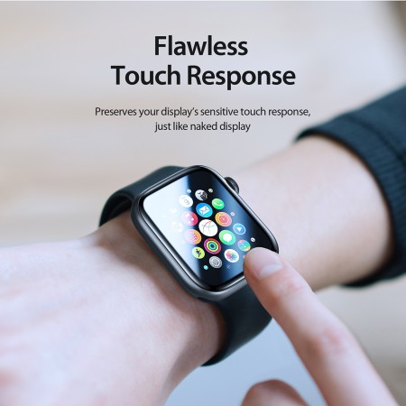 [Pachet 2x] Folie pentru Apple Watch 10 42mm - Dux Ducis Pmma Screen Protector Series - Black