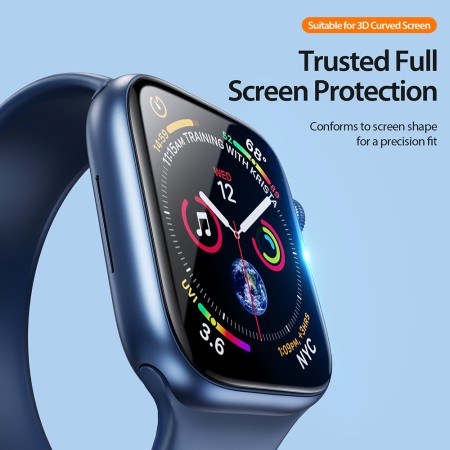 [Pachet 2x] Folie pentru Apple Watch 10 42mm - Dux Ducis Pmma Screen Protector Series - Black