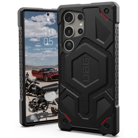 Husa pentru Samsung Galaxy S24 Ultra - UAG Monarch - Kevlar Black