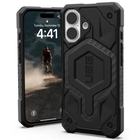 Husa pentru iPhone 16 - UAG Monarch - Carbon Fiber