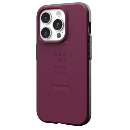 Husa pentru iPhone 15 Pro - UAG Civilian MagSafe - Bordeaux