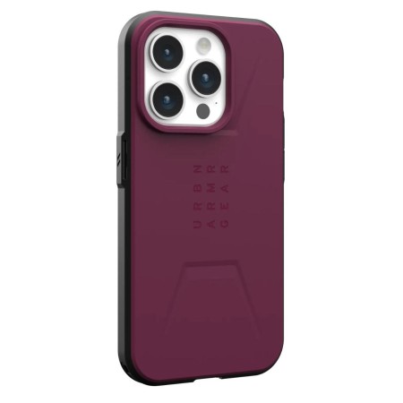 Husa pentru iPhone 15 Pro - UAG Civilian MagSafe - Bordeaux