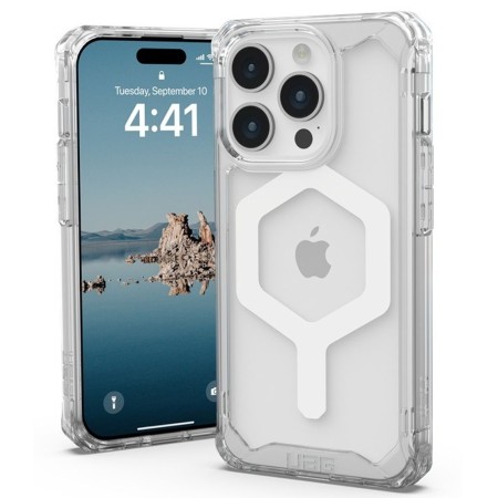 Husa pentru iPhone 15 Pro Max - UAG Plyo MagSafe - Ice White