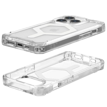 Husa pentru iPhone 15 Pro Max - UAG Plyo MagSafe - Ice White