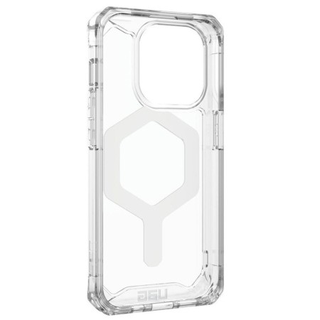 Husa pentru iPhone 15 Pro Max - UAG Plyo MagSafe - Ice White