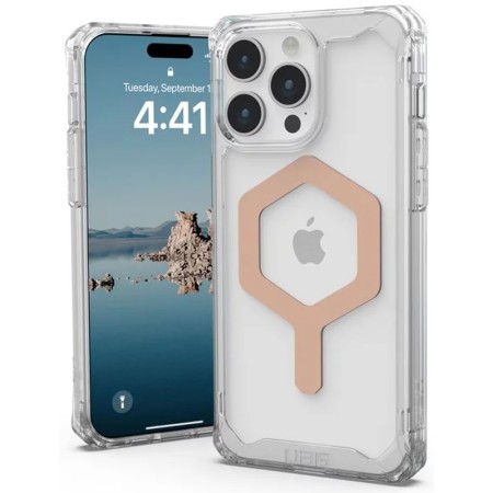 Husa pentru iPhone 15 Pro Max - UAG Plyo MagSafe - Ice Rose Gold