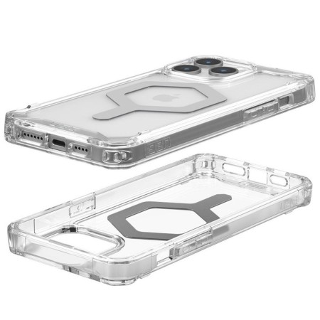 Husa pentru iPhone 15 Pro Max - UAG Plyo MagSafe - Ice Silver