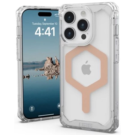 Husa pentru iPhone 15 Pro - UAG Plyo MagSafe - Ice Rose Gold