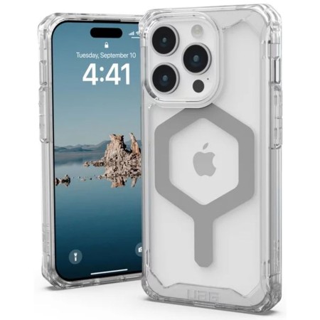 Husa pentru iPhone 15 Pro - UAG Plyo Magsafe - Ice Silver