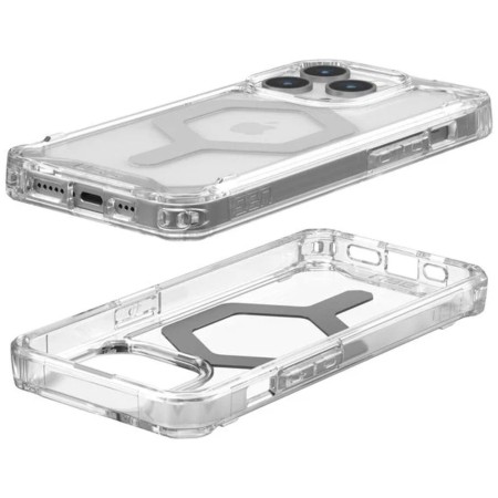 Husa pentru iPhone 15 Pro - UAG Plyo Magsafe - Ice Silver