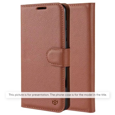 Husa pentru iPhone XS Max - Techsuit Leather Folio - Brown