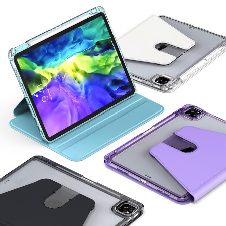 Husa pentru iPad Pro 13 (2024) - Techsuit Crystal Vision - Purple