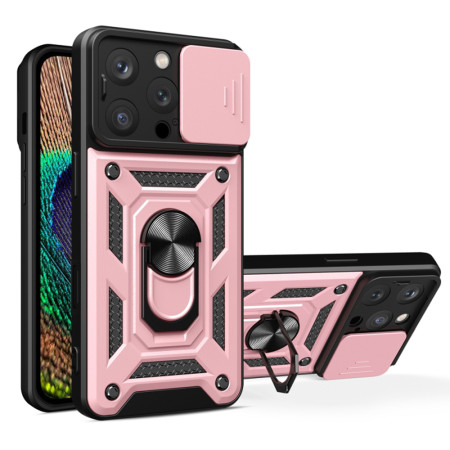 Husa pentru iPhone 16 Pro, Slide si Snap, CamShield, Rose Gold