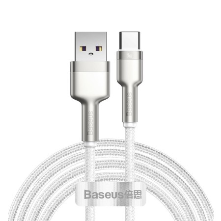 Cablu de Date USB la Type-C 66W, 2m - Baseus Cafule (CAKF000202) - White