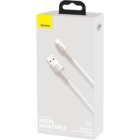 Cablu de Date USB la Type-C 66W, 2m - Baseus Cafule (CAKF000202) - White