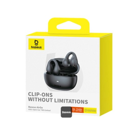 Casti Fara Fir True Wireless pentru Sport - Baseus AirGo AS01 (A00069101113-00) - Black