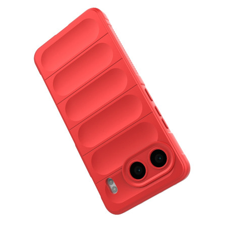 Husa Antisoc pentru OnePlus Nord 4, Margini Striate, Magic Shield, Red