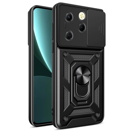 Husa pentru Infinix Hot 40 / 40 Pro / Tecno Spark 20 Pro, Slide si Snap, CamShield, Black