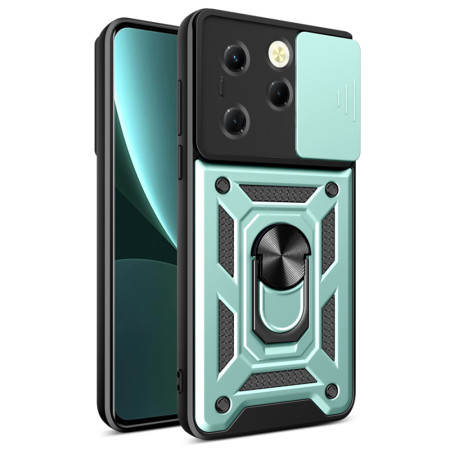 Husa pentru Infinix Hot 40 / 40 Pro / Tecno Spark 20 Pro, Slide si Snap, CamShield, Green