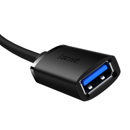 Cablu Extensie USB la USB, 1m - Baseus (B00631103111-00) - Black