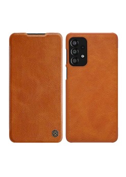 Husa pentru Samsung Galaxy S24 FE - Nillkin Qin Pro Leather Case - Brown