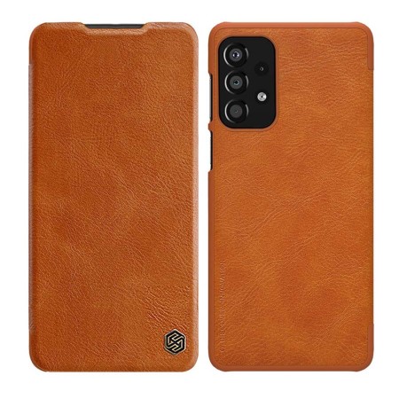 Husa pentru Samsung Galaxy S24 FE - Nillkin Qin Pro Leather Case - Brown