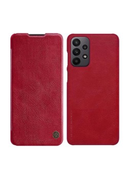 Husa pentru Samsung Galaxy S24 FE - Nillkin Qin Pro Leather Case - Red