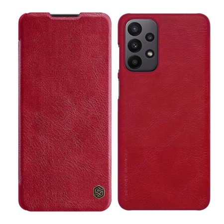 Husa pentru Samsung Galaxy S24 FE - Nillkin Qin Pro Leather Case - Red